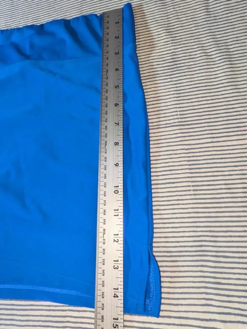 NEW Catalina 2X 18W-20W Blue Fire Solid Tricot Swim Shorts Stretch High Rise